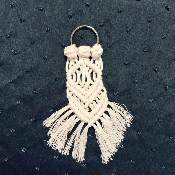 Uniquely Hand Crafted MaCrAmÈ Keychain Purse Charm~BÖhÖ Fashion Accessory L♥️VE! - Picture 6 of 16